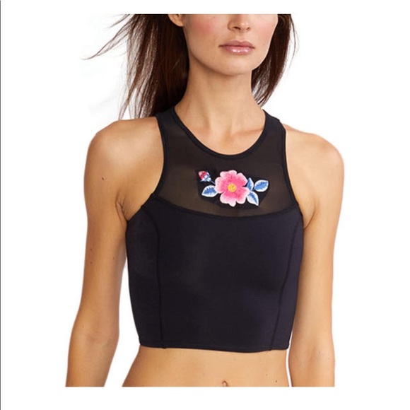 Cynthia Rowley Other - Cynthia Rowley Scuba Crop Swim Suit Top